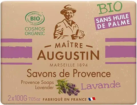 Maître Augustin Lote de 2 Jabones de Provenza Ecológicos Lavanda - 2x100g  