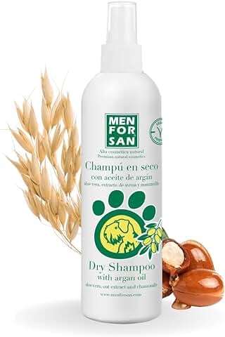 MENFORSAN, Champú en seco Aceite de Argán para Perros, 250 ml  