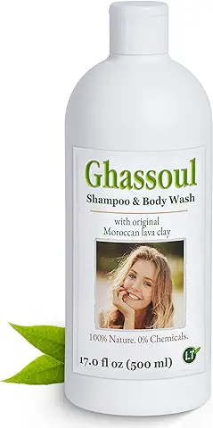 Mezcla de Polvo de Arcilla/ghassoul | PURA | Original de Marruecos | para Lavar el pelo sin Químicos, Cuidado del Cuerpo y Peeling | Vegano | Hipoalergénico | Anticaspa | 500 ml  
