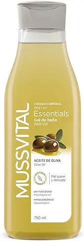 MUSSVITAL Essentials, Gel de Baño, Aceite de Oliva, 750 ml  