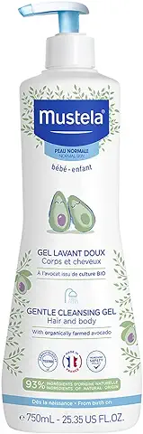 Mustela - Gel Dermolimpiador Lavante sin Jabón Cabello y Cuerpo, 750 ml  