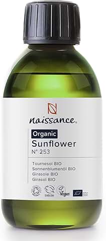 Naissance Aceite Vegetal de Girasol BIO 250ml - 100% Puro, Certificado Ecológico, Vegano y no OGM …  