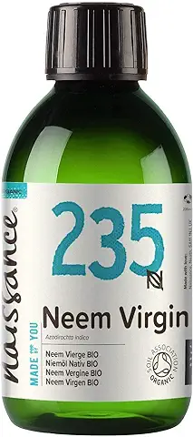 Naissance Aceite Vegetal de Neem Virgen Orgánico BIO n. º 235 – 250ml - Puro, Natural, Certificado Ecológico, Prensado en Frío, Vegano, y no OGM - Ideal Para La Piel, Cabello, Plantas  