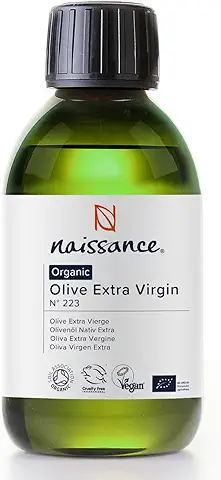 Naissance Aceite Vegetal de Oliva Virgen Extra BIO 250ml - 100% Puro, Prensado en Frío, Certificado Ecológico, Vegano y no OGM  