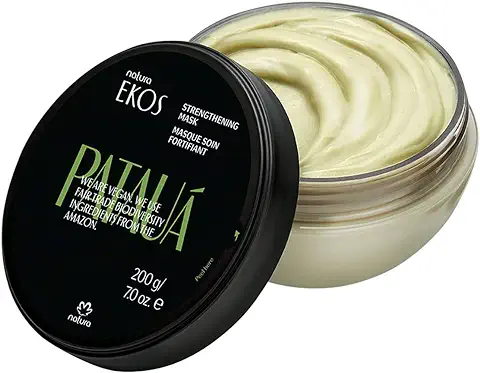 NATURA - Mascarilla Tratamiento Fortificante Pataua Natura Ekos - Para Cabello Fino y Frágil - Fortalece, Repara y Protege Contra las Agresiones Externas - 100% Vegano - Cruelty Free - 200 g  