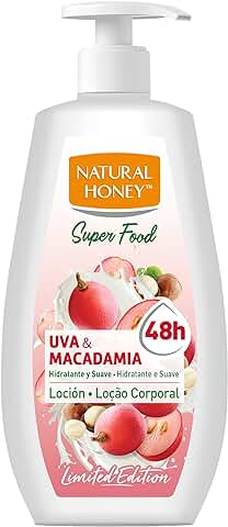 NATURAL HONEY Loción Corporal uva y Macadamia Dosificador 400 ml  