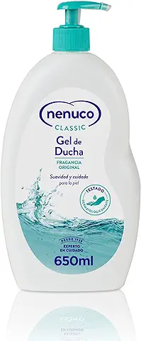Nenuco Classic Gel de Ducha para Adultos y Niños, Fragancia Original, 650 ml  