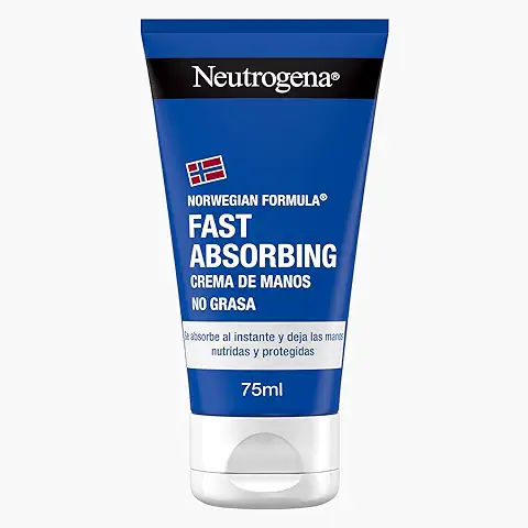 Neutrogena Crema de Manos Rápida Absorción, Textura Ligera, Fórmula Noruega, 75 ml  