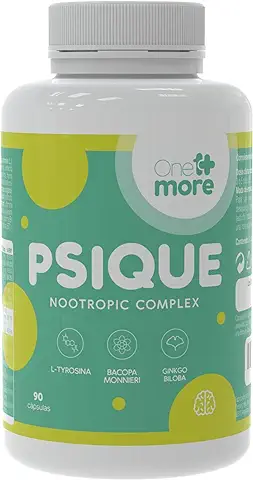 Nootropico Natural Potente | Memoria · Concentración · Energía | 17 Ingredientes | 90 Cápsulas | L Tirosina + Ginkgo Biloba + Bacopa Monnieri + L Teanina + Vitaminas