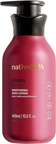 O Boticário Nativa SPA Ciruela, Crema Hidratante Corporal, Perfumada Loción Para El Cuerpo con Gotas de Quinoa para Más Hidratación 400 ml  