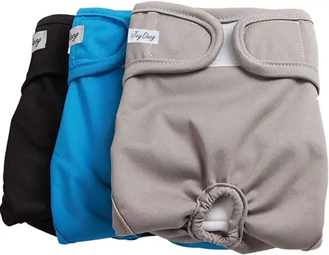 Pañales para Perro para Mujer (Paquete de 3), Cómodos y Duraderos, Pañales Lavables Perro por JoyDaog,M  