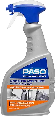 PASO - Limpiador de Acero Inoxidable - Limpia y Abrillanta sin Rayas - 500 ML  