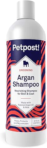 Petpost | Champú De Argan para Perros: Cura, Protege Y Rejuvenece De Forma Natural La Piel Seca Y El Pelaje del Perro: Aceite De Argán Y Fórmula De Aloe (237 ml)  