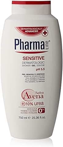 PHARMALINE Gel de Baño piel Sensible o Irritada Sensitive 750ml con Avena Sativa y urea - Sin Siliconas, Parabenos ni Sulfatos.  