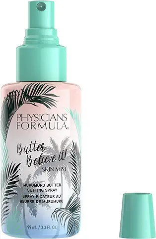 Physicians Formula, Murumuru Butter Believe It! Skin Mist, Spray Fijador Ligero para un Acabado Impecable de Aerógrafo, con una Mezcla de Mantecas de Murumuru, Cupuaçu y Tucuma  