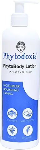 PHYTODOXIA PhytoBody Lotion 500ml | Crema Hidratante Corporal con Equinácea y Aceite de Almendras Dulces - Crema Antiarrugas y Antiacné - Con Aceite de Romero y Rosa Mosqueta  