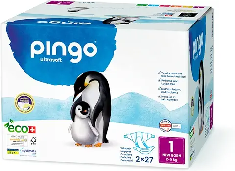 Pingo Pañales Ultrasuaves con Medidor de Humedad, 54-Pedazo Conjunto  