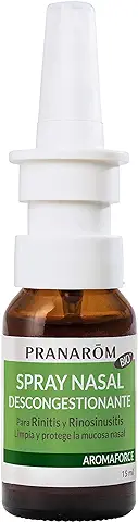 PRANARÔM - Aromaforce - Spray Nasal Descongestionante - Con Aceites Esenciales BIO - Dispositivo Médico - Para Rinusinusitis - 15 ml  