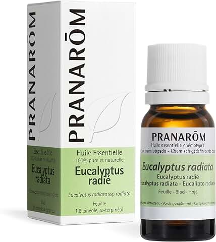 PRANARÔM - Eucalipto Radiata BIO - Aceite Esencial Quimiotipado - Vías Respiratorias - 100% Puro y Natural - HECT - 10 ml