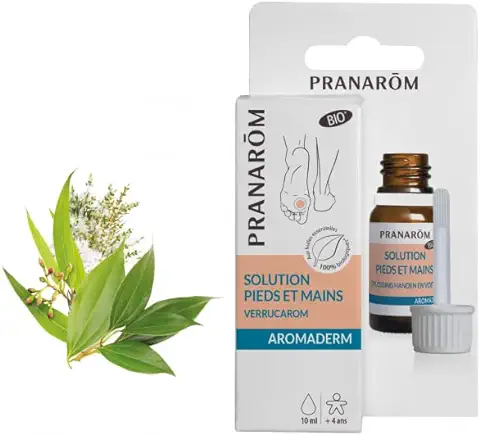 Pranarom Solución de pies y Manos Ecológicos Excrementos Cutanados con Aceites Esenciales Biológicos Canciller de China Tea-Tree 10 ml  