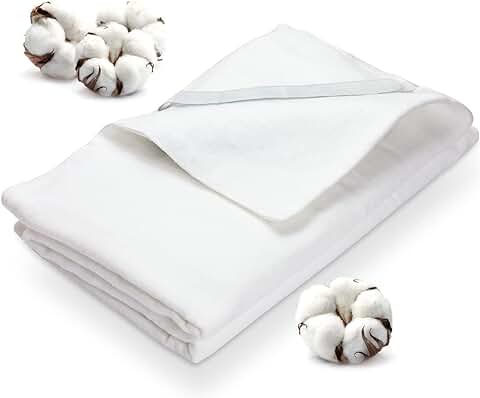 Protector de Colchón 100x200 ERIKA | Cubrecolchón 100% Algodón Orgánico Certificado | Funda de Colchón Ecológica Transpirable | Fabricado en España | Oekotex | Producto Sostenible, 100 x 200 cm  