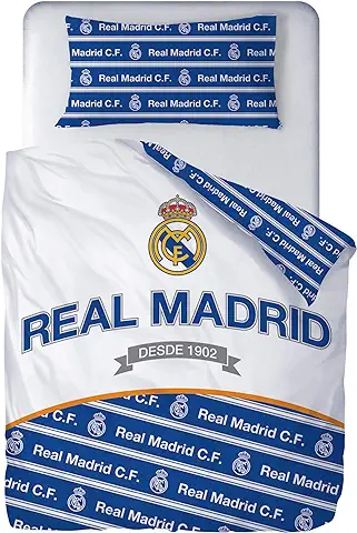 Real Madrid CF - Funda Nórdica Desde 1902 Cama 90 cm. (2 Piezas)  