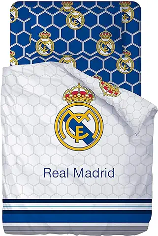 Real Madrid Juego De Sabanas de 3 Piezas Cama 90(160x270 + 90x200/25 + 50x80 cm) RM 182062-90  