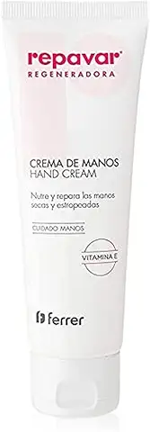 Repavar - Crema de Manos con Rosa Mosqueta, Ácido Hialurónico y Colágeno - Enriquecida con Vitamina E y Glicerina - Repara, Hidrata y Regenera las Manos Secas y Agrietadas - 75 ml  