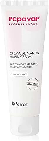 Repavar - Crema de Manos con Rosa Mosqueta, Ácido Hialurónico y Colágeno - Enriquecida con Vitamina E y Glicerina - Repara, Hidrata y Regenera las Manos Secas y Agrietadas - 75 ml  