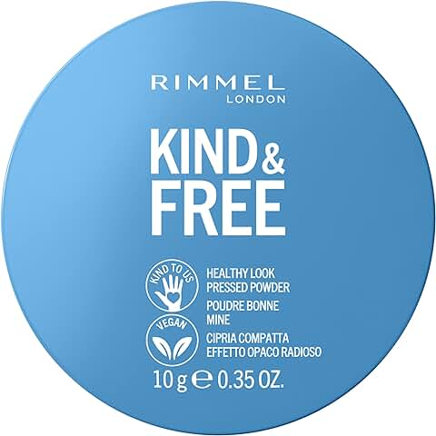 Rimmel Kind & Free Polvo Compacto Matificante, Tono 30 Medium, 10 gr