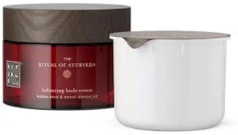 RITUALS Crema Corporal + Recarga The Ritual of Ayurveda – Crema Hidratante Corporal con rosa de la India y Aceite de Almendra Dulce – Propiedades Equilibrantes – 220 ml + 220 ml  