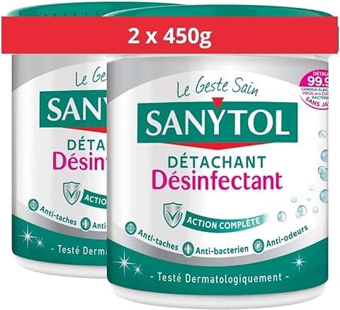 Sanytol Polvo Quitamanchas Desinfectante – Juego de 2  