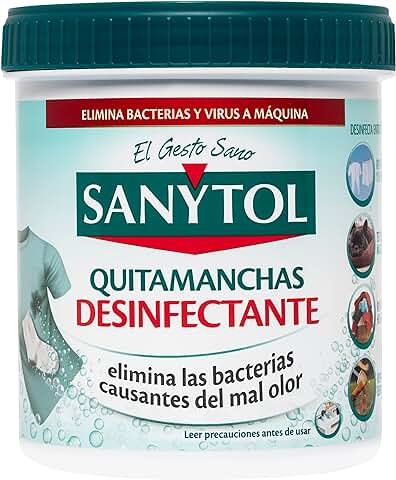 Sanytol Quitamanchas Desinfectante de Tejidos, 450g  