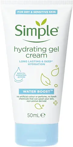 Simple Gel Facial Hidratante De Día 50 Ml Water Boost  