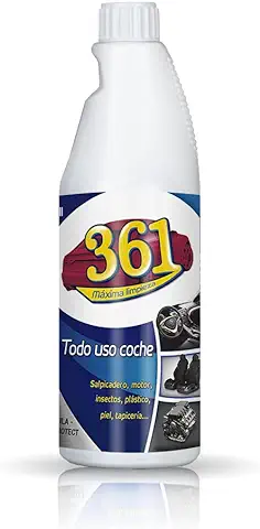 Sisbrill 361 Todo Uso Coche - Limpiador de Asientos, Tapicería, Salpicadero, Cuero, Mosquitos - Interior y Exterior del Coche - 750 ml - Recambio  