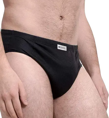 SliPss - Calzoncillo para la Incontinencia Urinaria - Talla M - Color Negro - Absorción Ligera Hasta 200ml - Igual a 2-3 Compresas Desechables - Lavable y Reutilizable - Discreto y Cómodo - 1 Unidad  