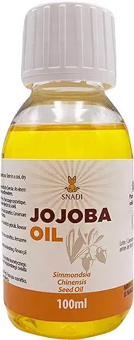 Snadi - Aceite de Jojoba Orgánico Puro Virgen | 100ml | Ecológico | Prensado en Frío | Rico en Vitamina E | Ideal para Piel Grasa y Cabello Quebradizo | Antiedad | Antioxidante | Natural  