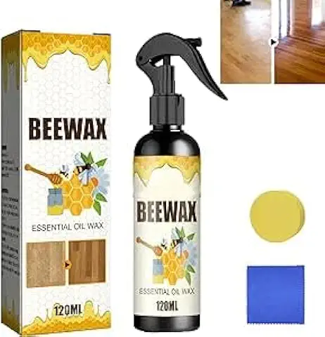 Spray de Cera de Abejas Pulido de Muebles,Spray de Cera de Abejas Micromolecular Natural,Spray de Cera de Abejas Original Pulidor y Limpiador de Muebles,Spray de Pulido de Muebles  