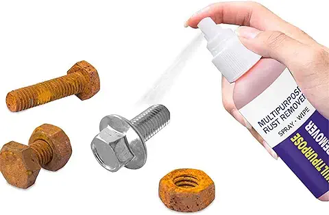 Spray Removedor Instantáneo RustOut, Removedor de Manchas de óxido Multiusos para Acero Inoxidable, Spray de Limpieza para Mantenimiento de Automóviles, Lubricante Antioxidante para Metal (30ml)  