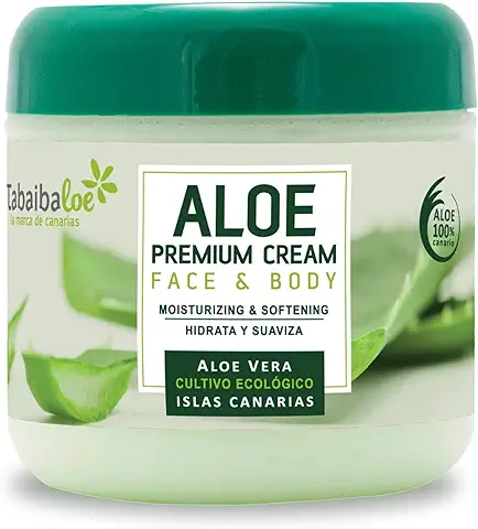 Tabaibaloe Crema de Aloe Vera para Cara y Cuerpo, 300ml  