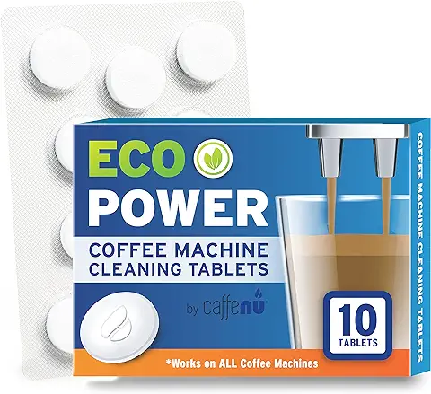 Tabletas de Limpieza de Espresso BIO para Breville y Todas las Otras Marcas. 2 Gramos de Tabletas de Limpieza Espresso, no Tóxicas Biodegradables. Caja de 10 Unidades  