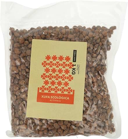 Terra i Xufa - Chufa Valenciana - Bolsa de 1 kg - Apto para Veganos - Facilita la Digestión de los Hidratos de Carbono - Propiedades Antioxidantes - Ideal para Hacer Horchata Casera  