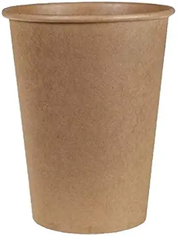 VASOMADRID 1000 Vasos CAFÉ Desechables Color Kraft 240 ml. 8 oz. 1000 uds BIODEGRADABLES, ECOLOGICOS (8oz) Fabricado en España. SMRK8  