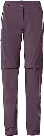 VAUDE Women's Farley Stretch Zo T-Zip Pants II - Pantalón Mujer  
