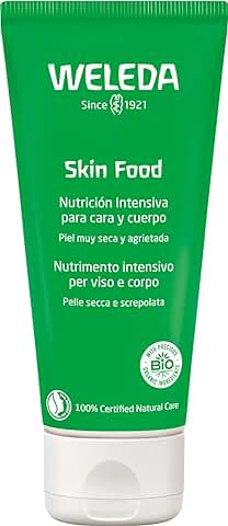 Weleda - Skin Food Original, Crema Reparadora, Nutre e Hidrata, con Aceite de Girasol y Almendra, Caléndula, Pensamiento Silvestre y Manzanilla, para Piel Muy Seca y Agrietada -75 ml  