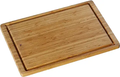 WMF - Tabla de Cortar de Madera de Bambú de 45 x 30 cm con Surco para Líquidos  