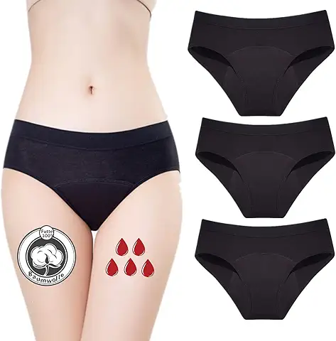 ZVZK Bragas Menstruales Flujo Abundante de Mujer para Regla Periodo Mentruación Hipsters  