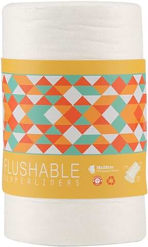 100 Hojas Pañales Lavables de Bambú – Pañal de Tela Reutilizables Ecológicos sin Perfume Trazadores de Líneas, Pañales de tela Súper Absorbente  