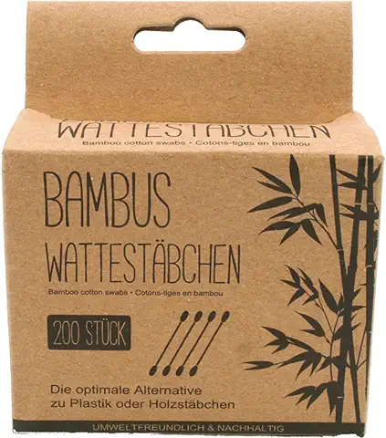 1000 Bastoncillos para los Oídos de Bambú Ecológicos (5cajas)  