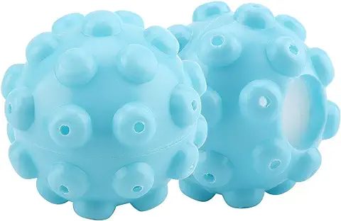 2Pcs Bolas Secadoras Secadora de Lavandería Bolas Lavandería Kit de Lavado Ropa de PVC Azul Productos de Limpieza Suavizante de Telas Accesorios Reduce la Ropa Arrugas Herramienta para el Hogar  